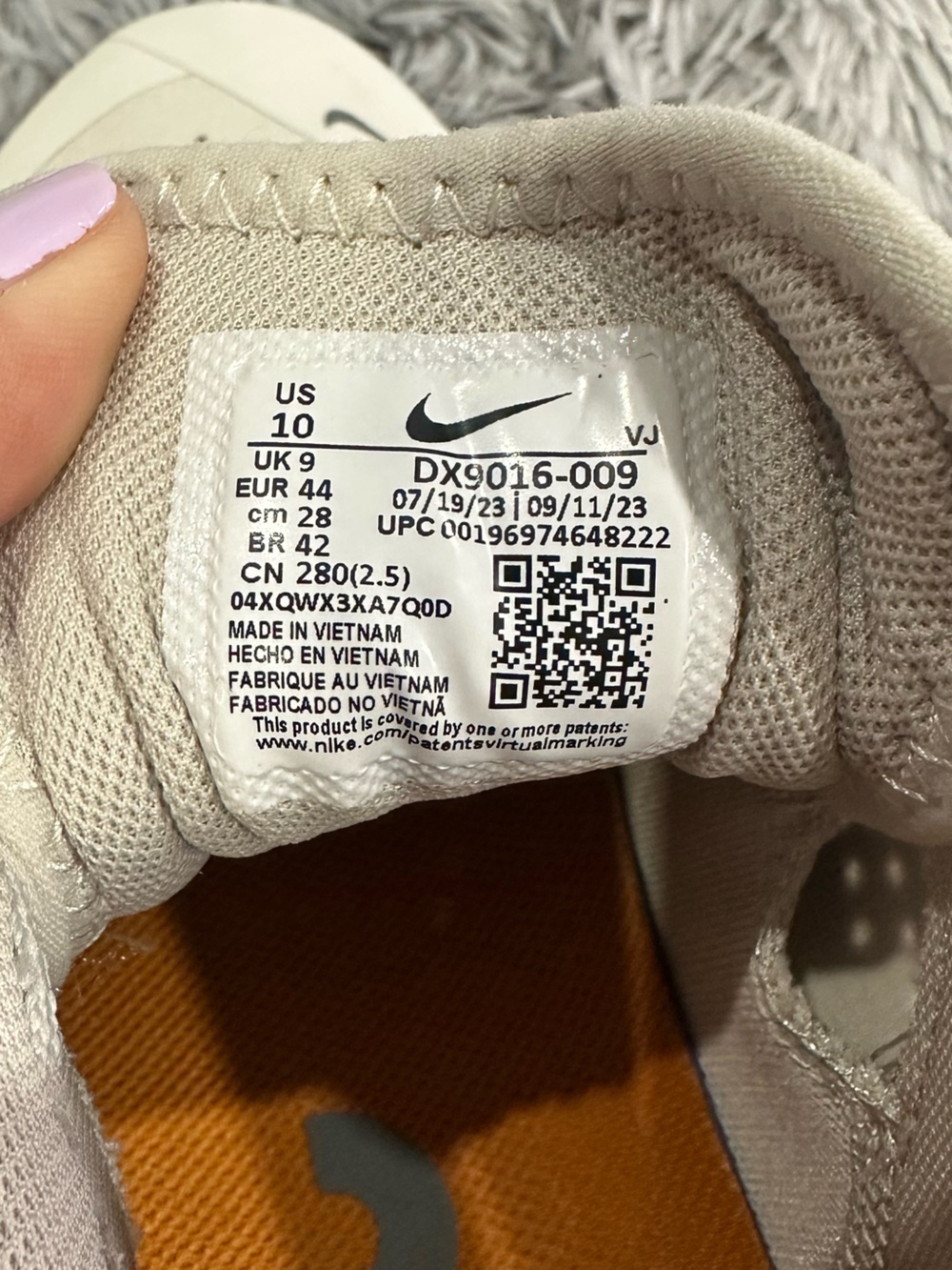 Nike Men's Training Shoe - Light Cream with Gray Swoosh Nike Air Zoom TR1 - Picture 7 of 12
